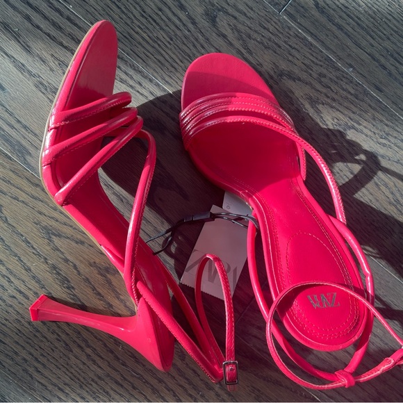 Zara Coral Heels - Picture 6 of 9